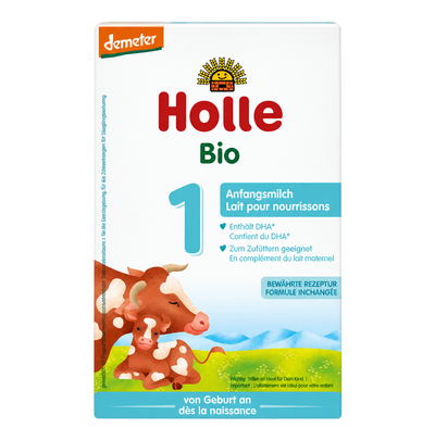 Holle Bio Stage 1 Organic Infant Formula front packaging