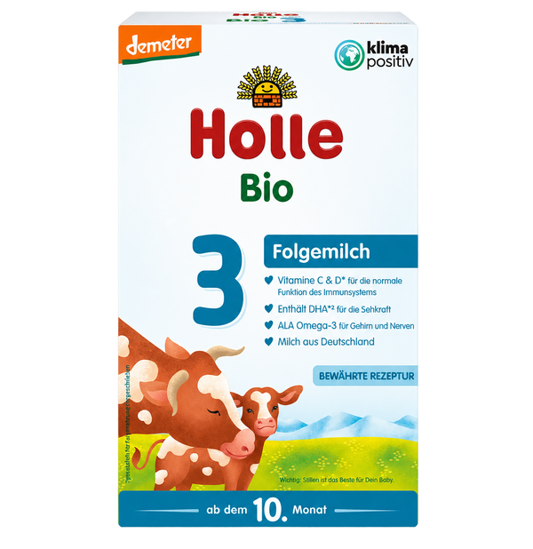 Holle Bio Stage 3 Organic Follow-On Formula front packaging