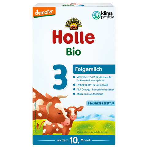 Holle Bio Stage 3 Organic Follow-On Formula front packaging
