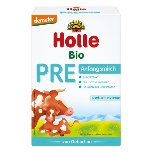 Holle Bio Stage PRE Organic Infant Formula front packaging