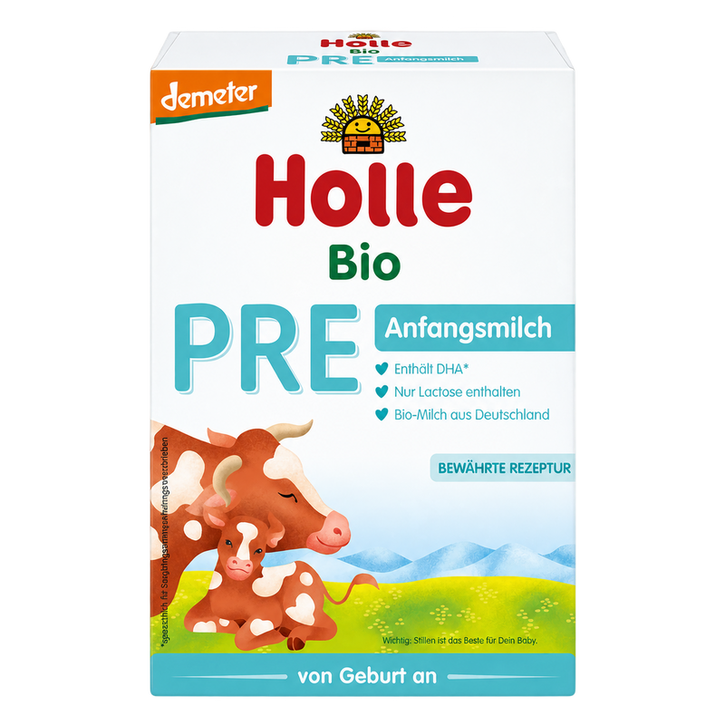 Holle Bio Stage PRE Organic Infant Formula front packaging