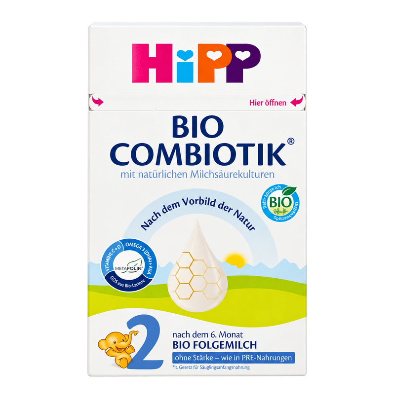 HiPP Combiotic Stage 2 No Starch Follow-On Formula front packaging
