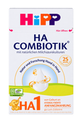HiPP HA Combiotic Stage 1 Formula front packaging