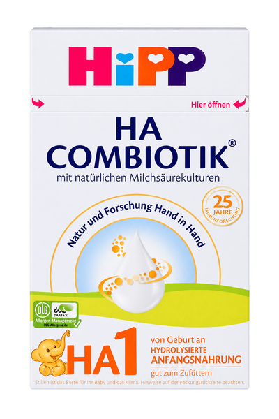 HiPP HA Combiotic Stage 1 Formula front packaging