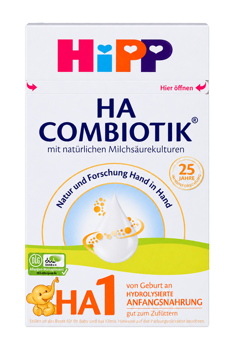 HiPP HA Combiotic Stage 1 Formula front packaging
