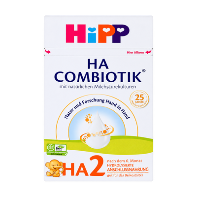 HiPP HA Combiotic Stage 2 Formula front packaging