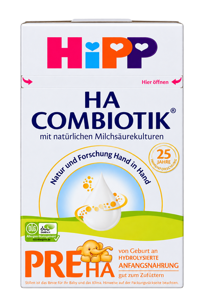 HiPP HA Combiotic Stage PRE Formula front packaging