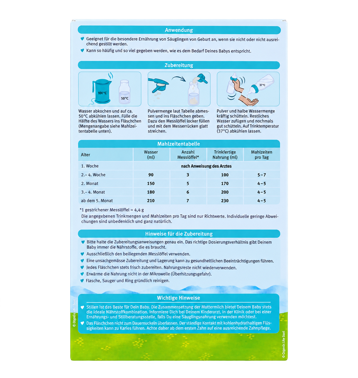 Holle Bio Stage PRE Organic Infant Formula packaging information view 2