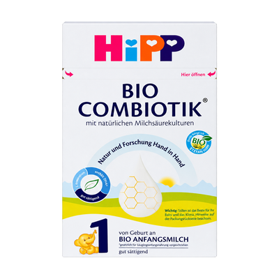 HiPP Combiotic Stage 1 Organic Infant Formula front packaging