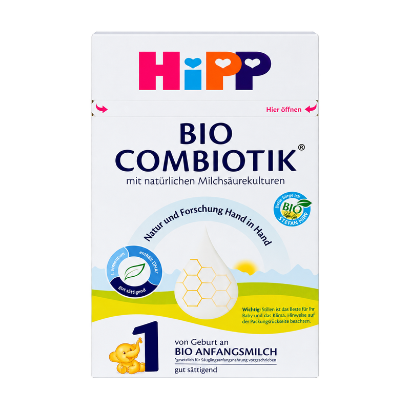 HiPP Combiotic Stage 1 Organic Infant Formula front packaging
