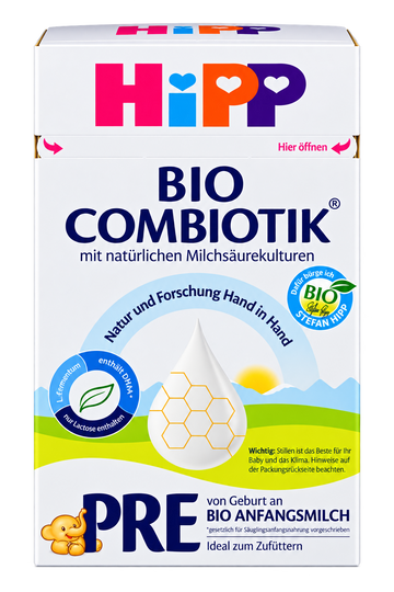 HiPP Combiotic Stage PRE Organic Infant Formula front packaging