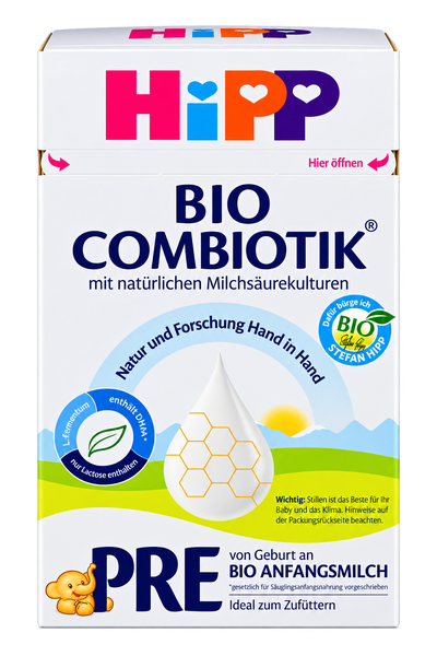 HiPP Combiotic Stage PRE Organic Infant Formula front packaging