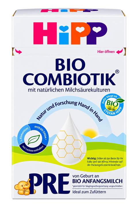 HiPP Combiotic Stage PRE Organic Infant Formula front packaging