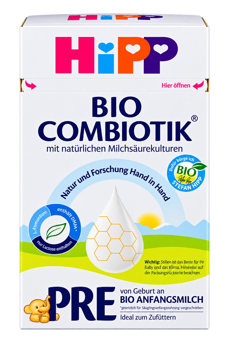 HiPP Combiotic Stage PRE Organic Infant Formula front packaging