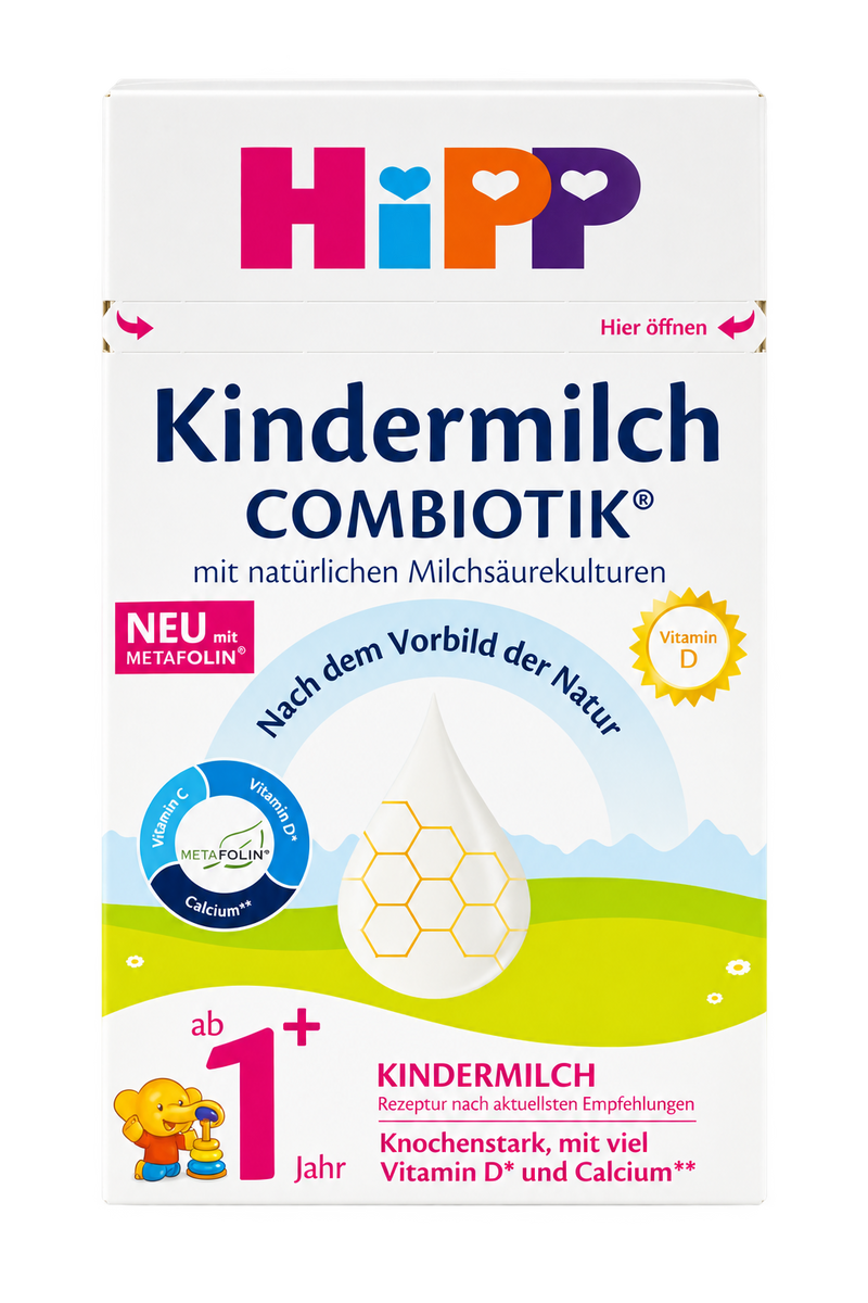 HiPP Combiotic Kindermilch 1+ Toddler Formula front packaging