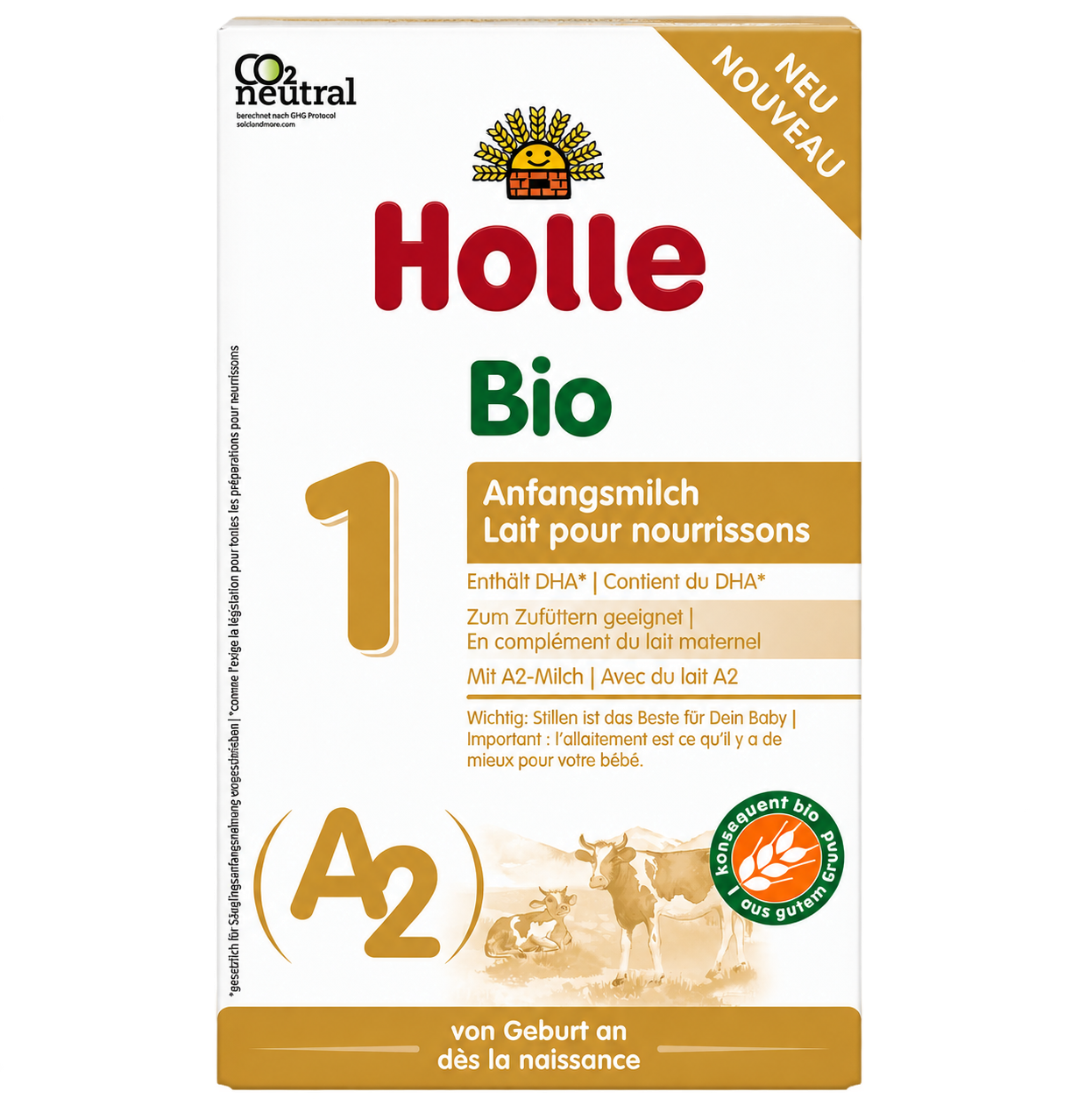 Holle A2 Stage 1 Organic Infant Formula