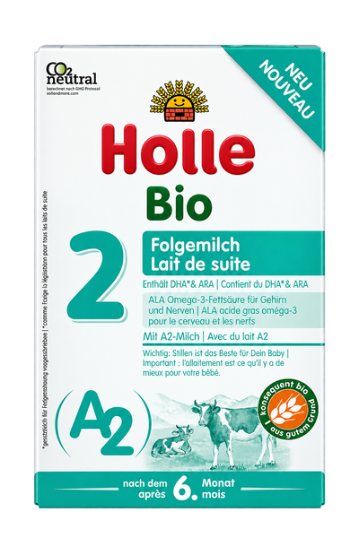 Holle A2 Stage 2 Organic Follow-On Formula front packaging