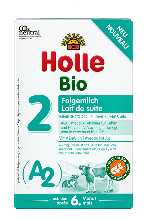 Holle A2 Stage 2 Organic Follow-On Formula front packaging