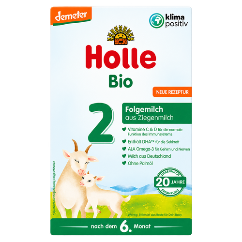 Holle Goat Stage 2 Organic Follow-On Formula product packaging