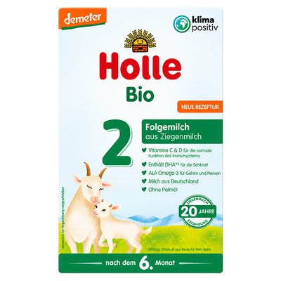 Holle Goat Stage 2 Organic Follow-On Formula product packaging