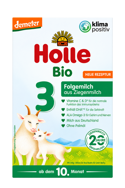 Holle Goat Stage 3 Organic Toddler Formula product packaging