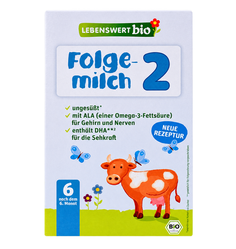 Lebenswert Bio Stage 2 Organic Follow-On Formula front packaging