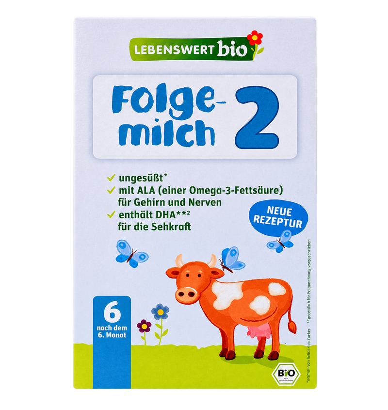 Lebenswert Bio Stage 2 Organic Follow-On Formula front packaging