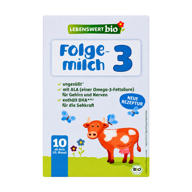 Lebenswert Bio Stage 3 Organic Follow-On Formula front packaging
